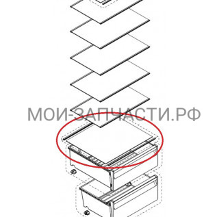 Полка холодильника Hisense NRK62CA2W4Z 862114