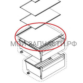 Полка холодильника Hisense R619DSXL6 874115