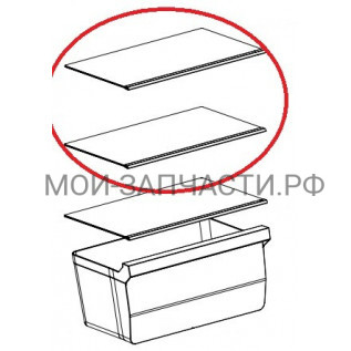 Полка холодильника Hisense MTM48120E H2259287